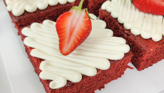 How to make Red Velvet Cream Cheese Swirl Brownies